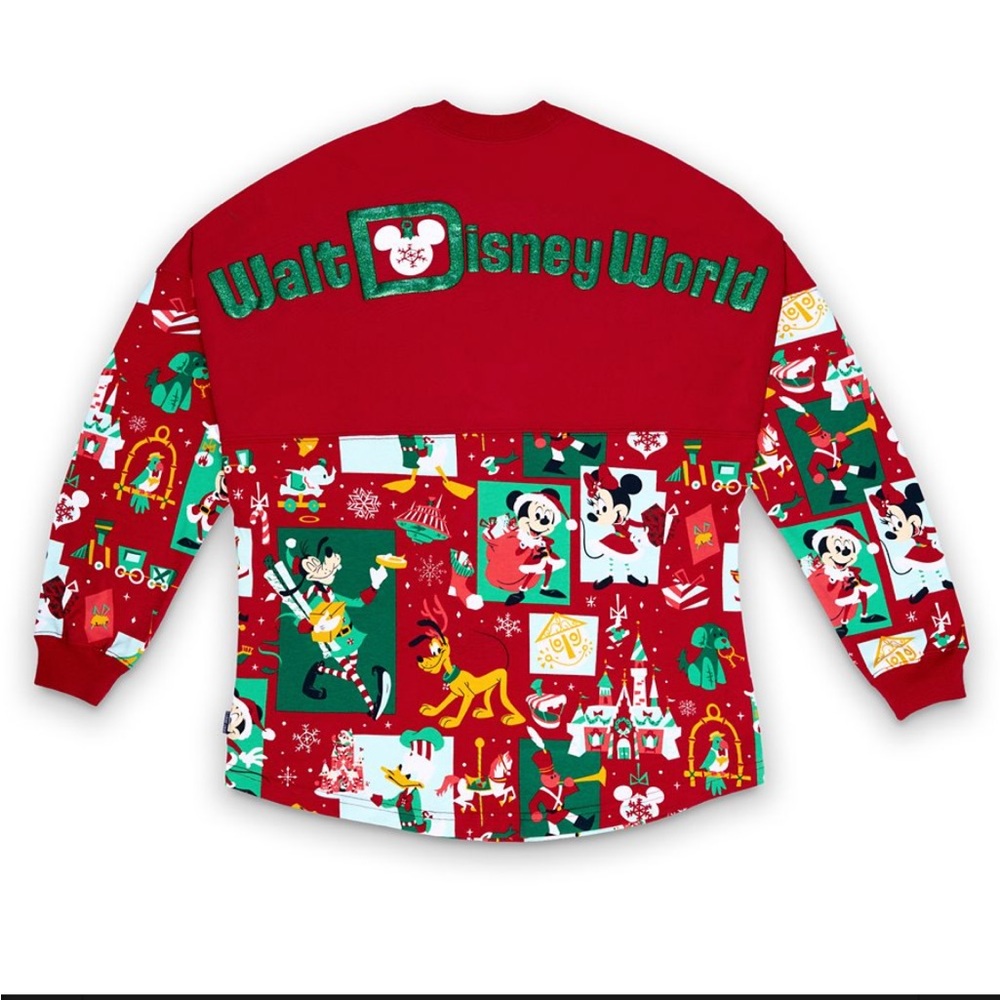 NWT Disney Adult Spirit Jersey - Walt Disney World Mickey Christmas Size Small